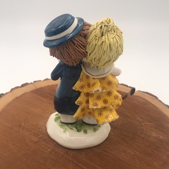 VTG Lino Zampiva Spaghetti Ware Boy & Girl Figurine 6" Signed & Stamped - Picture 5 of 11
